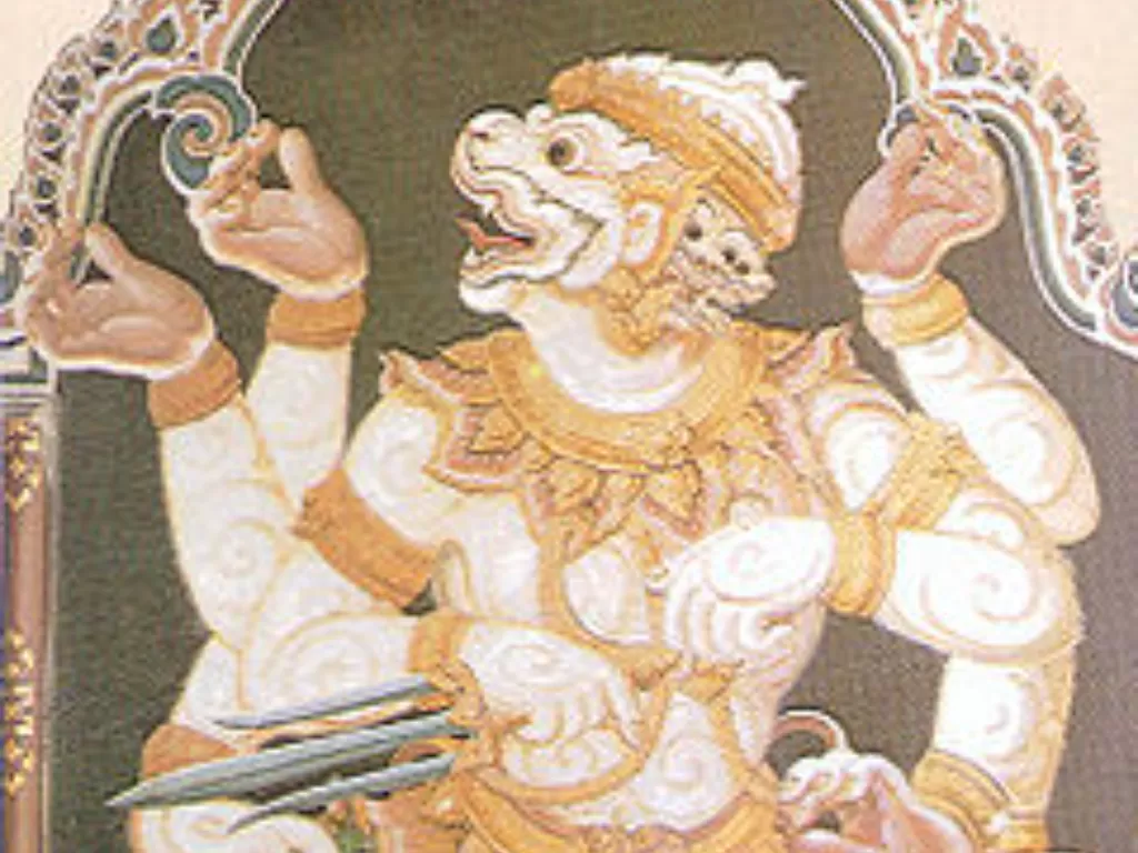 Sosok Hanoman dalam mitologi pewayangan. (Wikipedia).