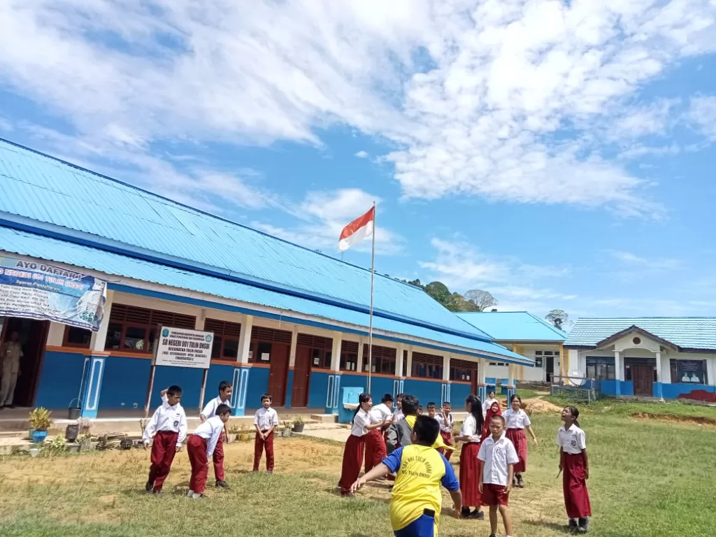 Sekolah SD di Kabupaten Nunukan yang direnovasi BRI Peduli. (Dok. BRI)