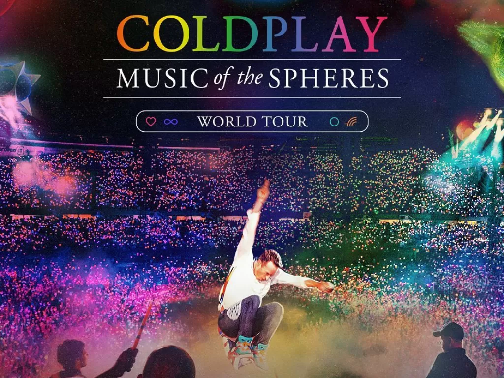 Poster Coldplay Music of the Spheres World Tour (Instagram/pkentertainment.id)