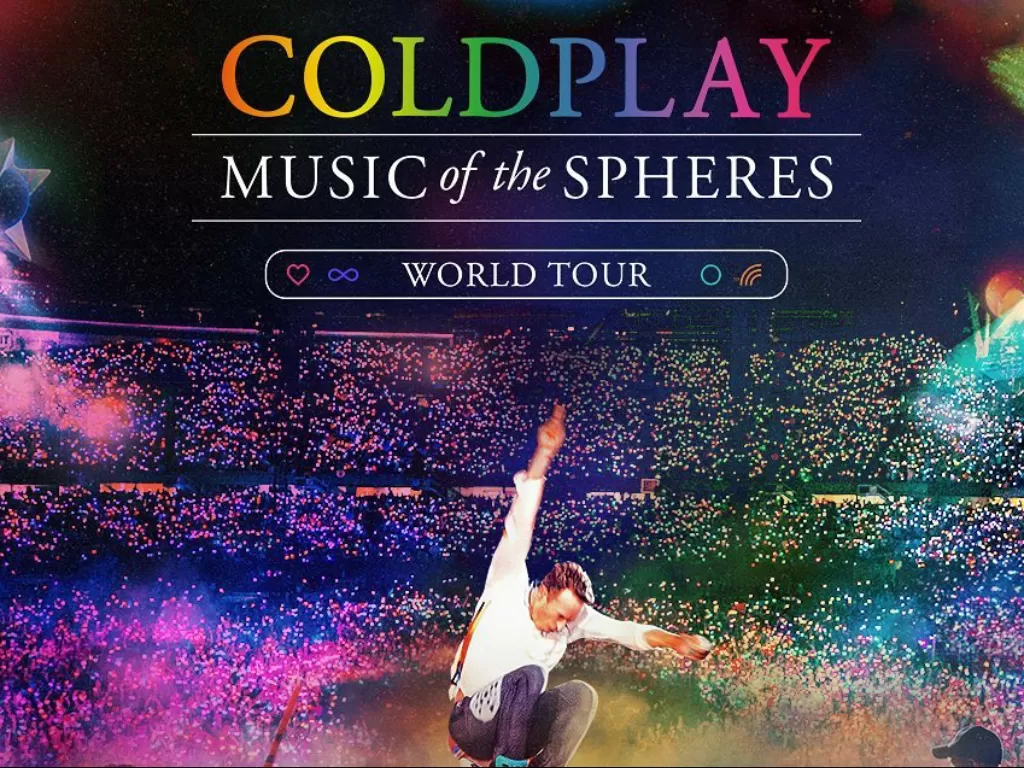 Poster Coldplay Music of the Spheres World Tour (Instagram/pkentertainment.id)