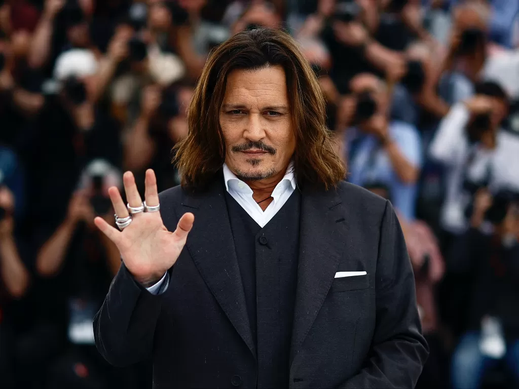 Johnny Depp saat di Festival Film Cannes (REUTERS/Sarah Meyssonnier)