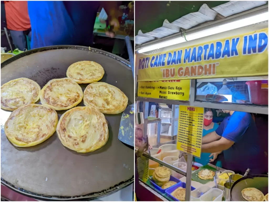 Roti Cane khas India di Pasar Lama Tangerang. (Z Creators/Asep Hermawan).