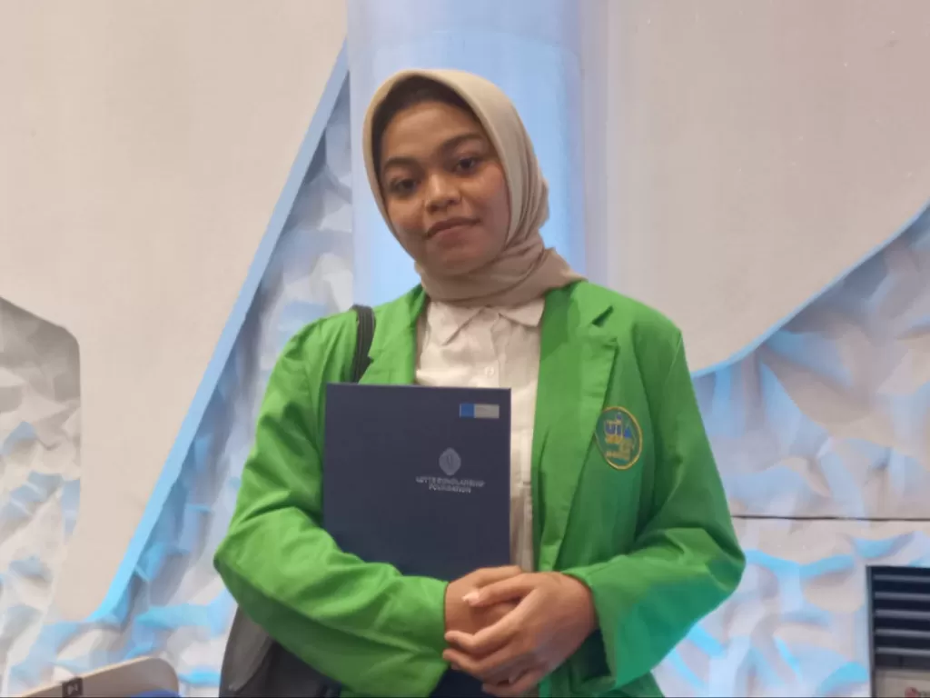 Mahsiswi Universitas Islam As Syafiiya, Binti M dapat beasiswa ke Korea. (Ist)