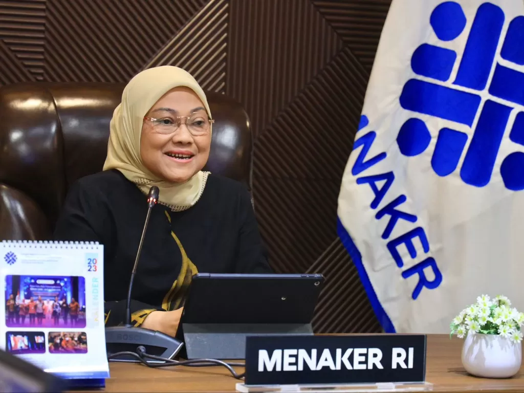 Menteri Ketenagakerjaan, Ida Fauziyah, mengingatkan perusahaan agar berkomitmen mewujudkan kenyamanan bekerja tanpa diskriminasi pada perempuan. (Humas Kemnaker)