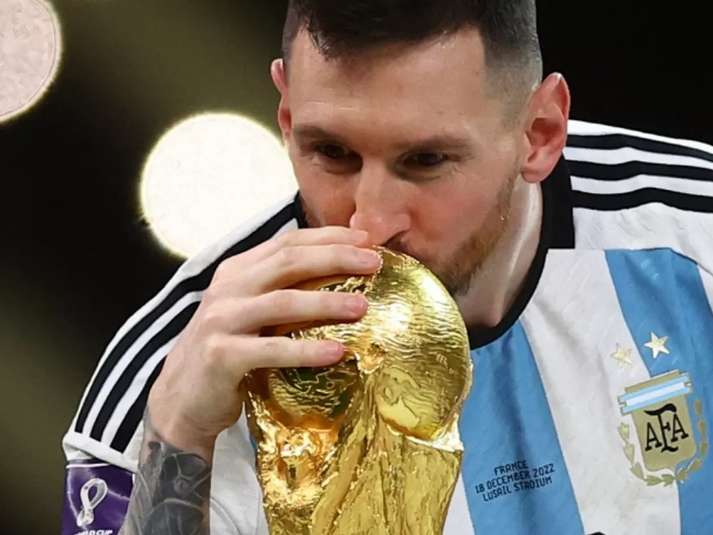 Kapten sekaligus bintang Timnas Argentina, Lionel Messi. (REUTERS/Christian Hartmann)