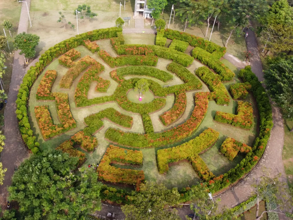 Taman labirin di Jakarta Utara. (Z Creators/Etri Hayati)