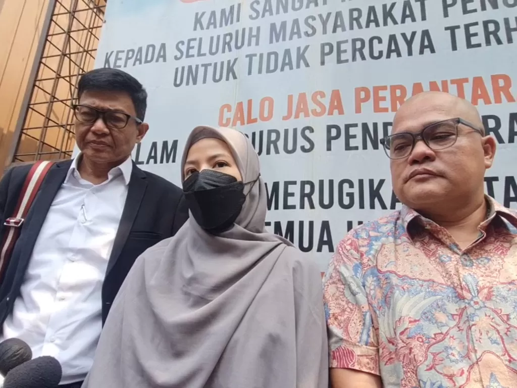 Natasha Rizki saat ditemui di Pengadilan Agama Jakarta Selatan (Z Creator/Ferdian Figo)