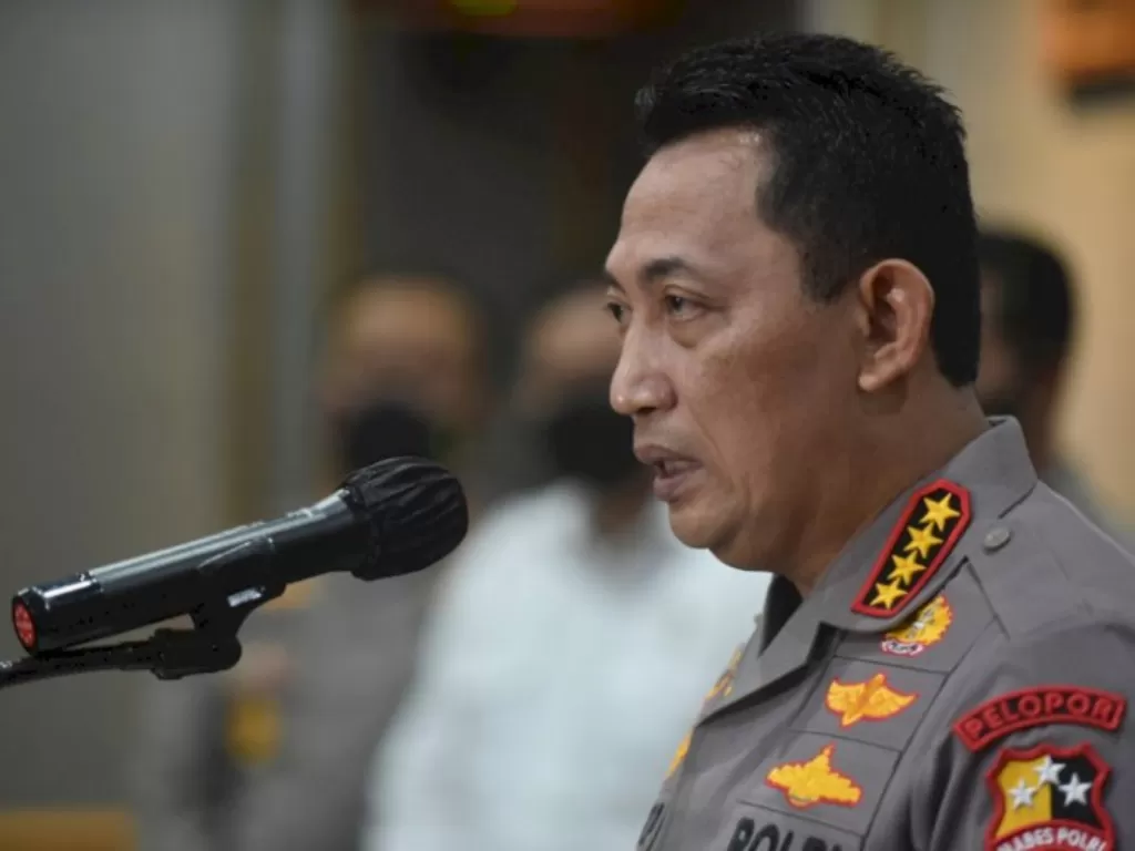 Kapolri Jenderal Pol. Listyo Sigit Prabowo menyatakan akan menindak dengan tegas semua pihak yang terlibat dalam tindak pidana perdagangan orang (TPPO). (ANTARA FOTO/Fajar Ali)