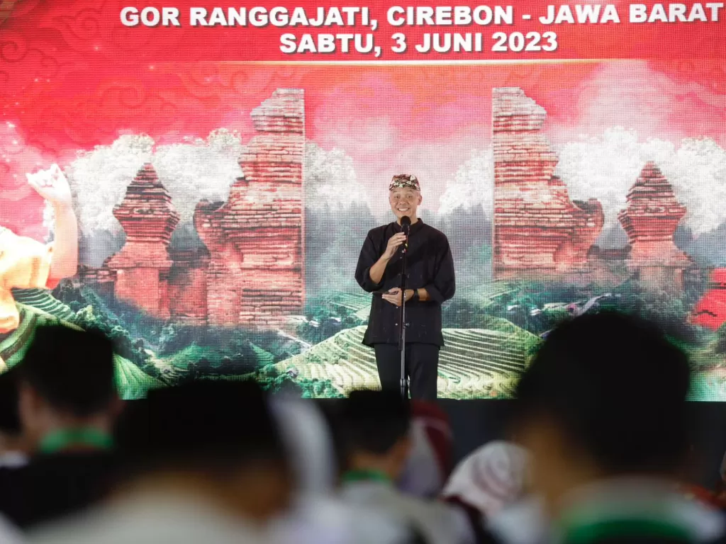 Bacapres PDIP, Ganjar Pranowo, melakukan safari politik ke Cirebon, Jawa Barat. (Dok. Ganjar Pranowo)