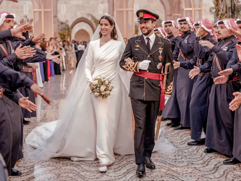 Pernikahan Pangeran Hussein dan Rajwa Al Saif (Reuters/Ahmad Abdo)