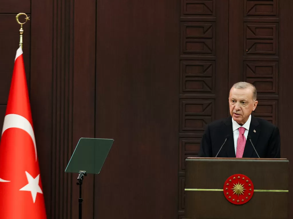 Recep Tayyip Erdogan kembali dilantik menjadi Presiden Turki setelah 20 tahun berkuasa (REUTERS/Umit Bektas)