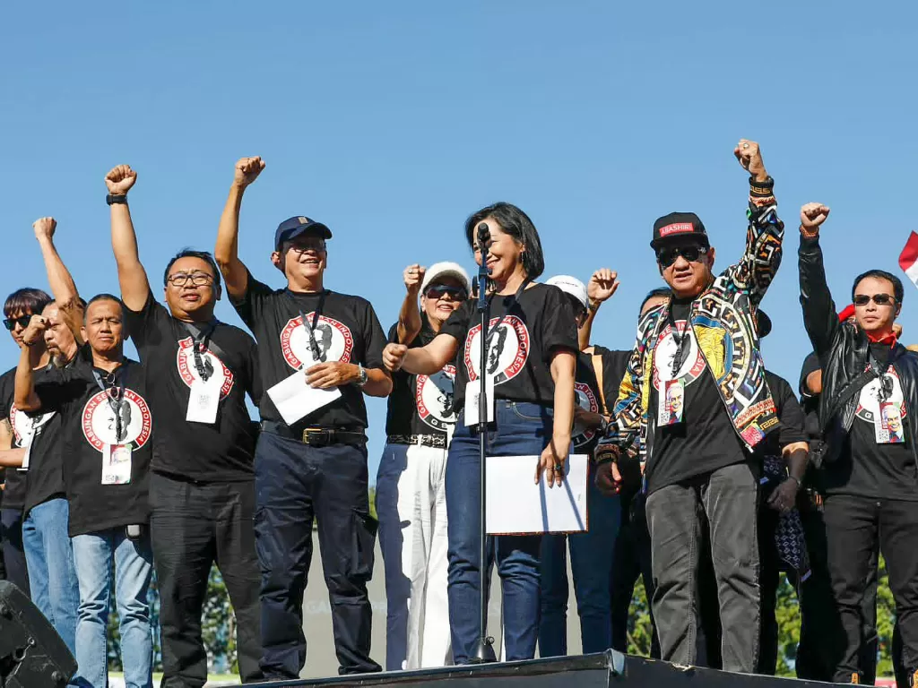 Gabungan seniman Indonesia deklarasi dukungan kepada Ganjar Pranowo. (Dok. Tim Ganjar)