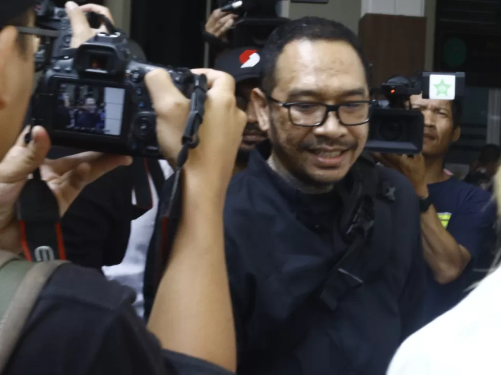 Jonathan, ayah David Ozora korban penganiayaan Mario Dandy bersaksi di PN Jakarta Selatan. (Z Creators/Arie Dwi Prasetyo)