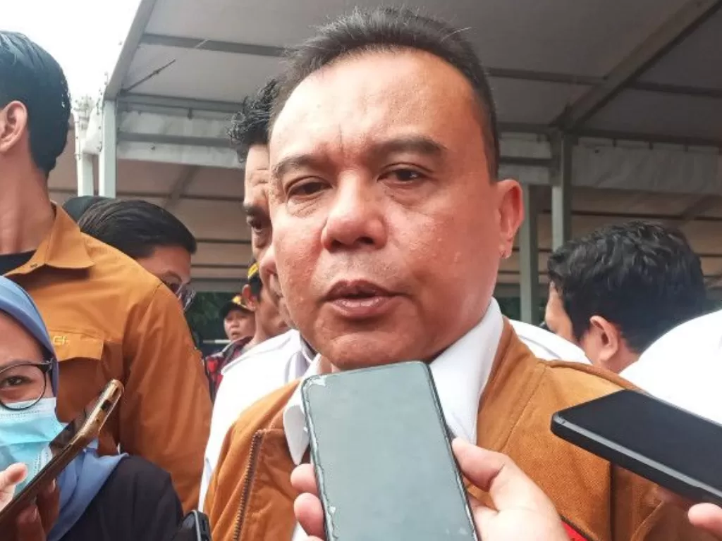 Ketua Harian DPP Partai Gerindra Sufmi Dasco Ahmad menyebut Sandiaga Uno dan PPP saat ini menjadi rival Partai Gerindra di Pemilu 2024. (ANTARA/Tri Meilani Ameliya)