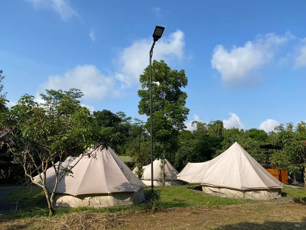 The Allabun Resto & Glamping adalah tempat yang menawarkan pengalaman camping terfasilitasi. (Z Creators/Adila Fikri).