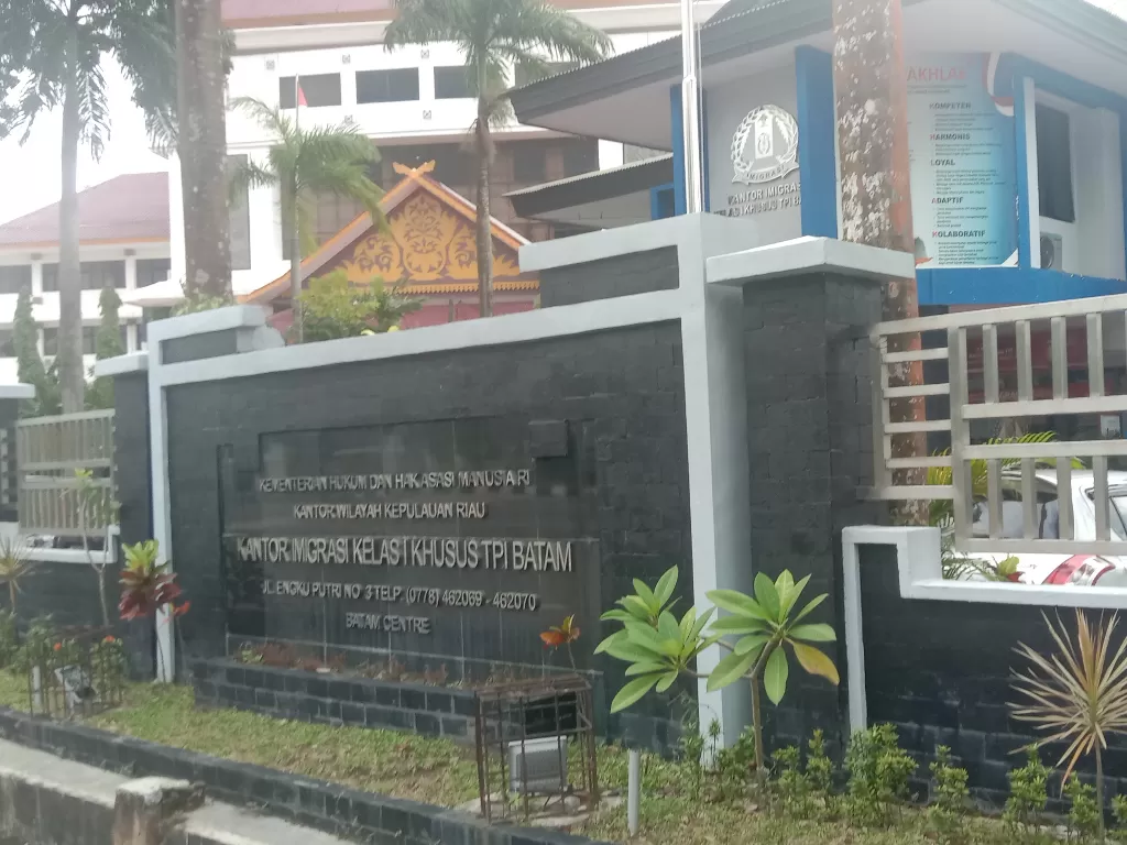 Kantor Imigrasi Kelas I Khusus TPI Batam, Kantor Wilayah Kumham Kepri, di Batamcentre (Z Creators/Habibi)