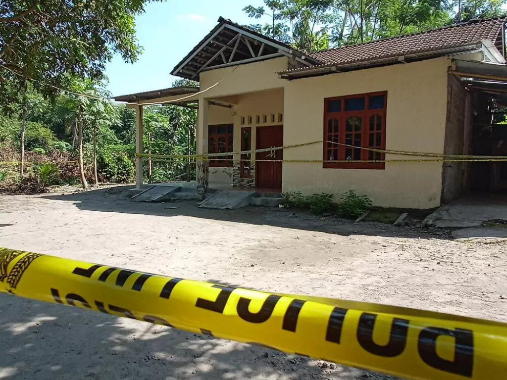 Lokasi pembunuhan wanita di Klaten dengan leher terpenggal. (Z Creators/Edelweish Ratushima)
