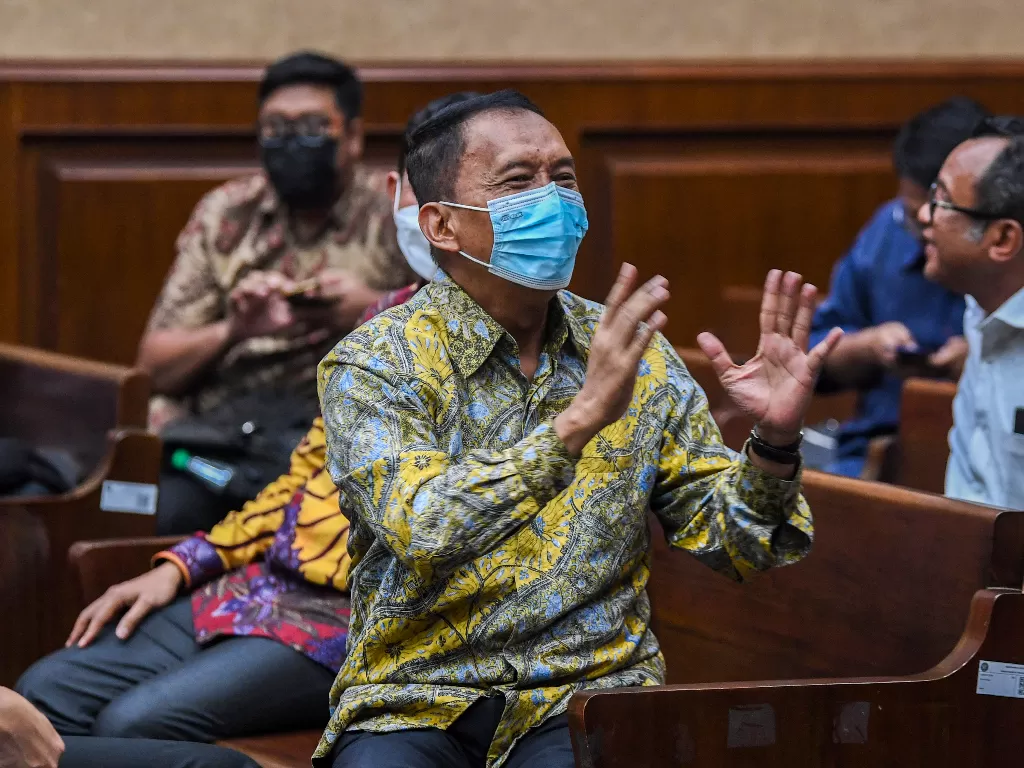 Eks Direktur Pemeriksaan dan Penagihan Ditjen Pajak Angin Prayitno Aji, dituntut 9 tahun penjara dalam perkara dugaan suap dan TPPU. (ANTARA FOTO/Galih Pradipta)
