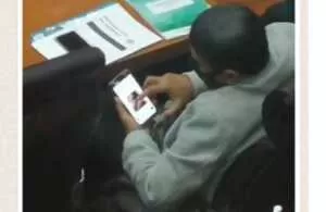 Diduga anggota DPR menonton video porno saat rapat. (Istimewa)