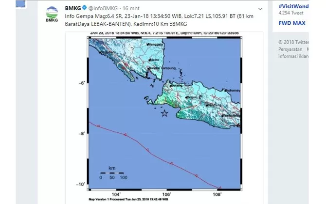 Penjelasan BMKG Soal Ancaman Tsunami Pada Gempa 6,1 SR - Jawa Pos