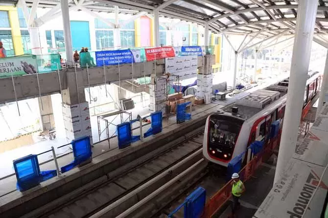 Sidak Proyek Lrt Jakarta Menhub Budi Karya Progresnya Baru Persen Jawa Pos