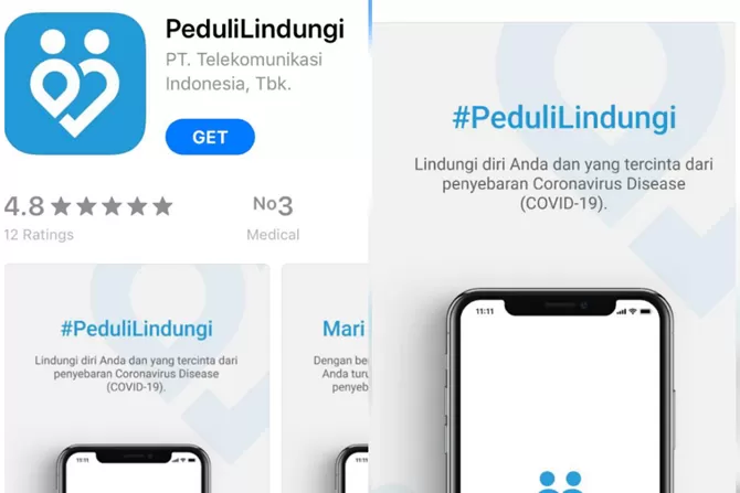 Aplikasi Tracking Covid-19 PeduliLindungi Kini Tersedia Di Apple Store ...