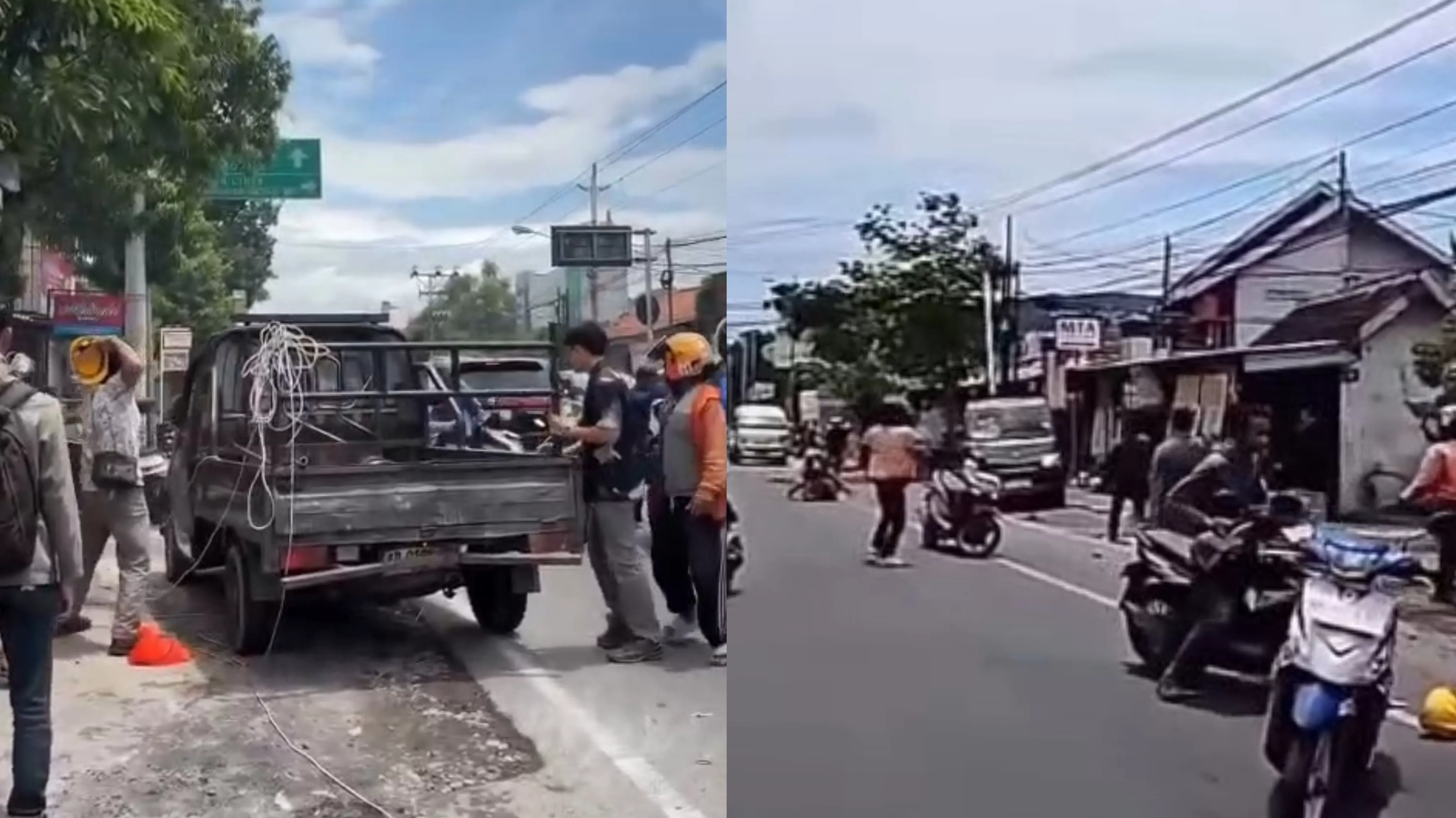 Diduga Aksi Penculikan di Grogol Sukoharjo, Pelaku Kabur Tabrak Pengendara hingga Solo, Delapan Orang Luka. (KlikSoloNews/dok)