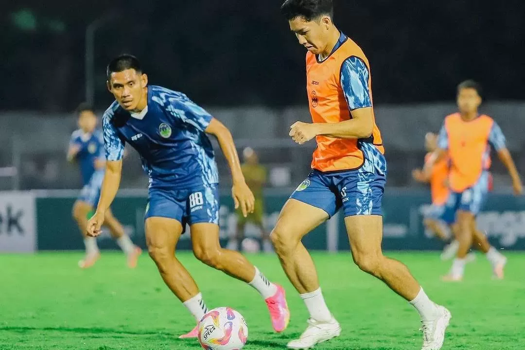 Sesi latihan PSIM Yogyakarta (KlikSoloNews/dok)