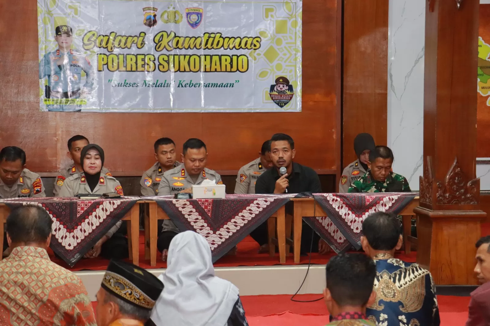 Kapolres Sukoharjo Gelar Safari Kamtibmas di Bendosari, Serap Aspirasi Warga Jelang Ramadan (Kliksolonews/dok)