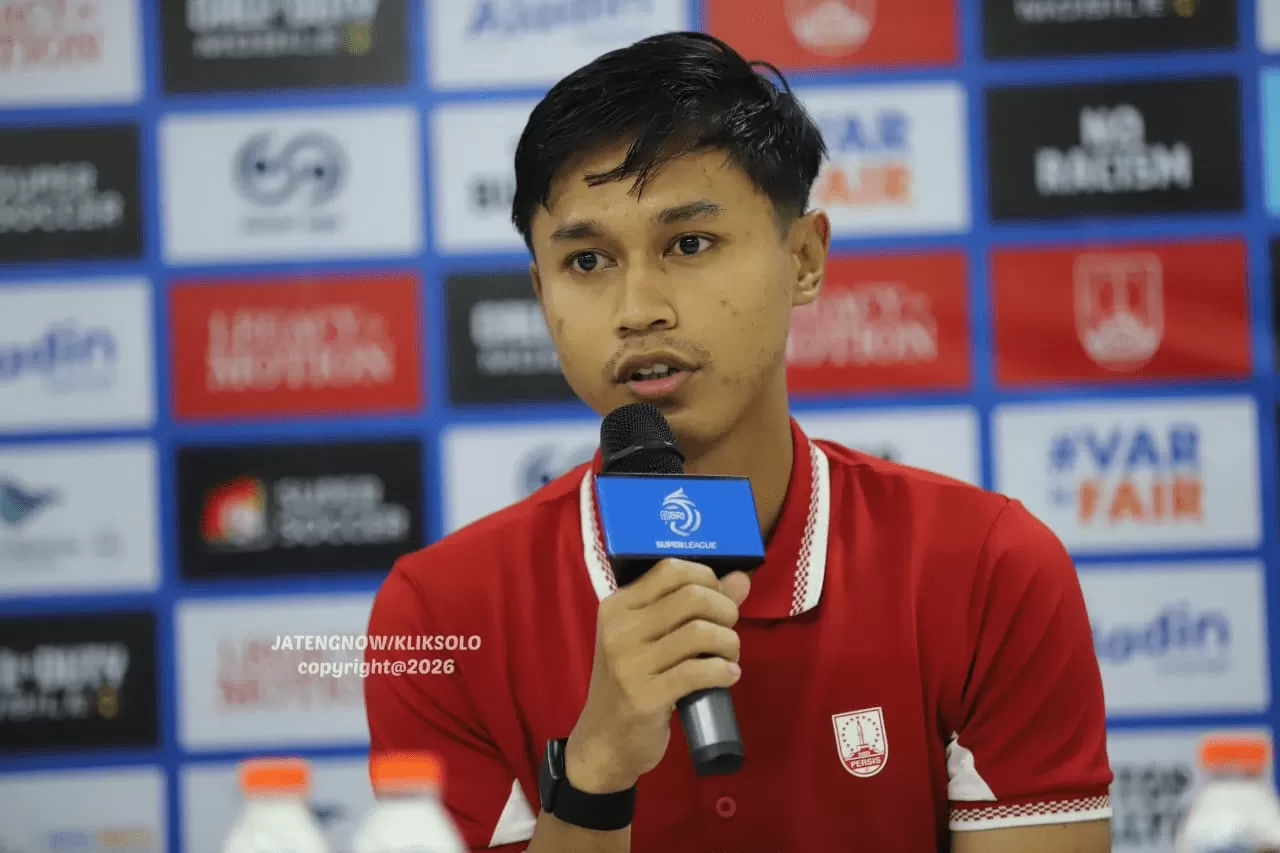 Pemain Persis, Alfriyanto Nico. Milomir Seslija andalkan pemain anyar saat menjamu Borneo FC.(JatengNOW/Benediktus Candra) 