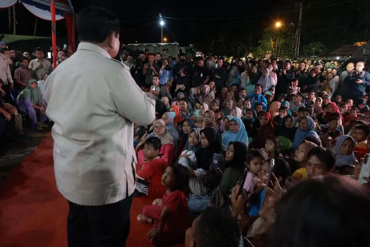 Sambut Tahun Baru 2026 Bersama Pengungsi Bencana, Presiden Prabowo Tegaskan Komitmen Pemulihan dan Penegakan Hukum. (KlikSoloNews/dok)