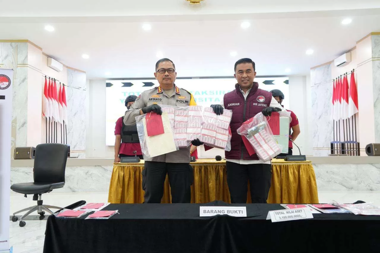 Polda Jateng Ungkap Tindak Pidana Pencucian Uang Bandar Narkoba Beraset Miliaran Rupiah. (KlikSoloNews/dok)