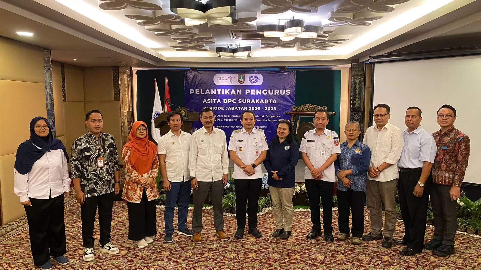 Pengurus DPC ASITA Surakarta Dilantik, Wali Kota Respati Ardi Dorong Kolaborasi Majukan Pariwisata. (KlikSoloNews/dok)