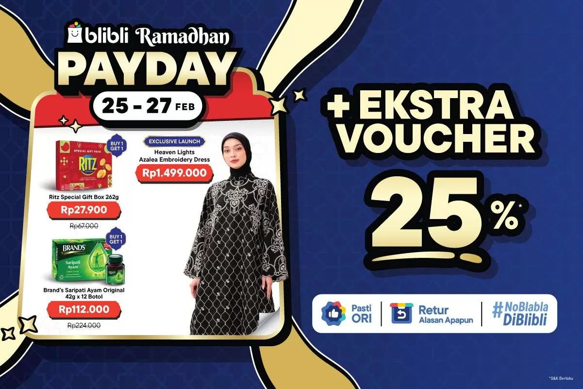 Wishlist Ramadan Makin Panjang? Cek Dulu di Blibli Pay Day Biar Semua Siap Tepat Waktu. (KlikSoloNews/dok)