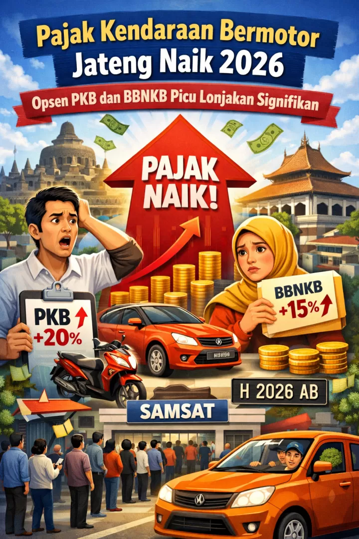 Pajak Kendaraan Bermotor Jawa Tengah 2026 Dipastikan Tak Naik, Pemprov Kaji Diskon 5 Persen hingga Akhir Tahun. (KlikSoloNews/dok)