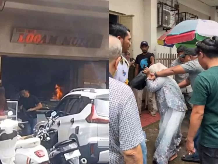 Viral! Diduga Hendak Merampok, Perempuan Nyalakan Bom Molotov di Toko Emas Somba Opu Makassar. (KlikSoloNews/dok)