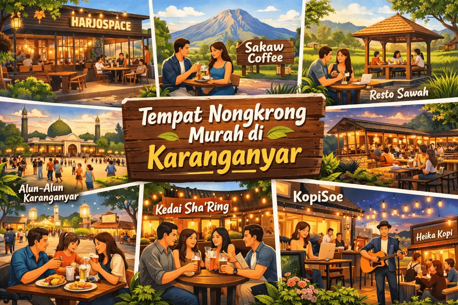 8 Tempat Nongkrong Murah di Karanganyar, Nyaman untuk Santai hingga Kumpul Keluarga. (KlikSoloNews/dok)
