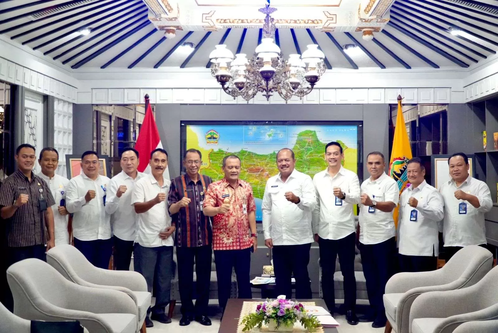 Terima Audiensi Pengurus KONI, Gubernur Ahmad Luthfi Berharap Suksesnya Porprov Jateng 2026. (KlikSoloNews/dok KONI Jateng)