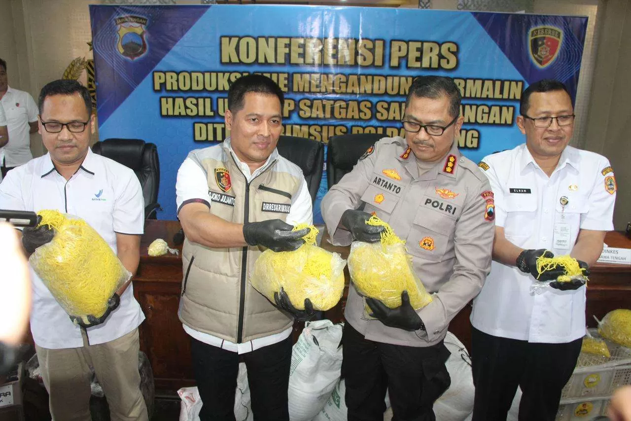 Polda Jateng Bongkar Pabrik Mie Berformalin di Boyolali, Produksi Capai 1,5 Ton per Hari (Kliksolonews/dok)