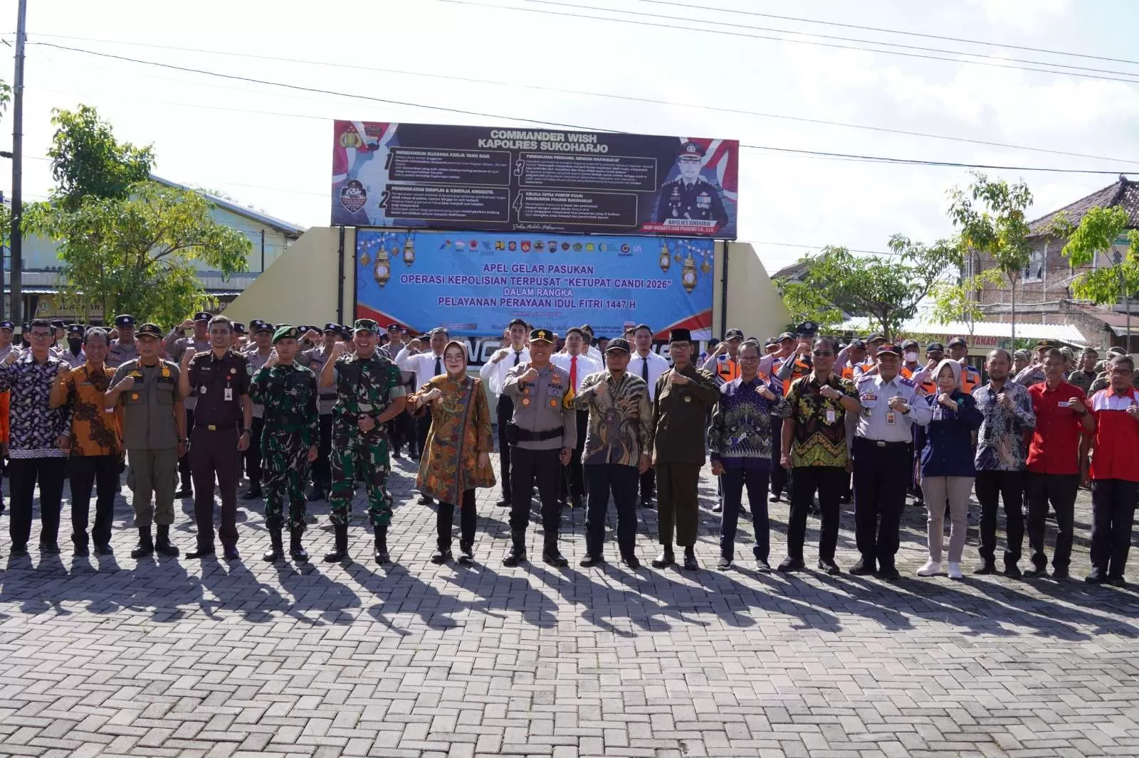Amankan Mudik Lebaran, Polres Sukoharjo Gelar Apel Pasukan Operasi Ketupat Candi (Kliksolonews/dok)