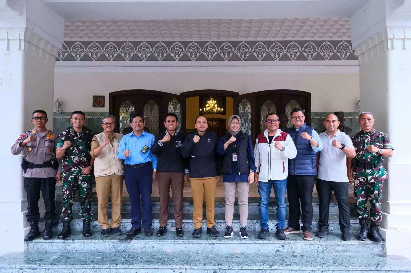 Respati Tinjau Pos Pengamanan Lebaran Bersama Forkopimda Solo (JatengNOW/Dok)