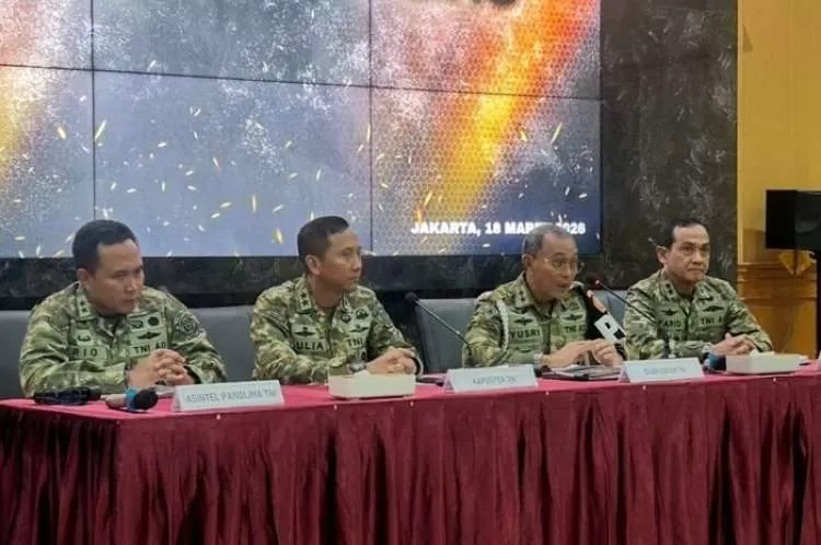 Puspom TNI Amankan Empat Anggota BAIS Terkait Kasus Penyiraman Air Keras Aktivis KontraS Andrie Yunus. (KlikSoloNews/dok)