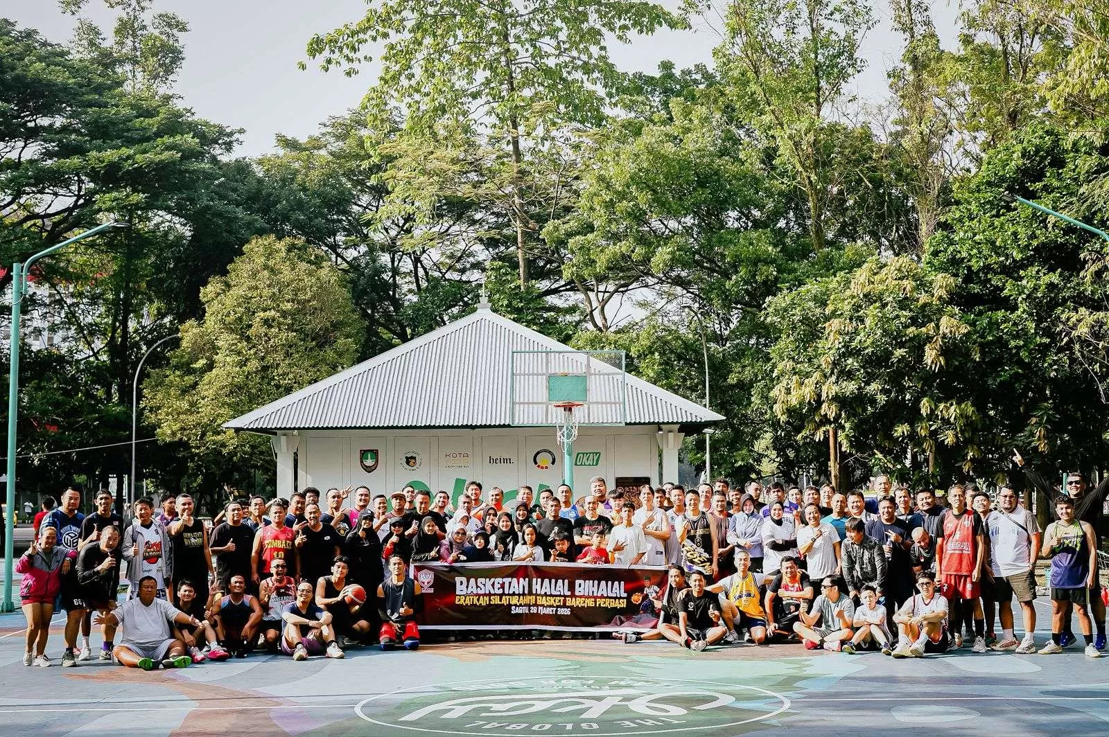 Hangat dan Solid, Komunitas Basket Solo Bersatu di Basketan Halal Bihalal. (KlikSoloNews/dok Perbasi Surakarta)