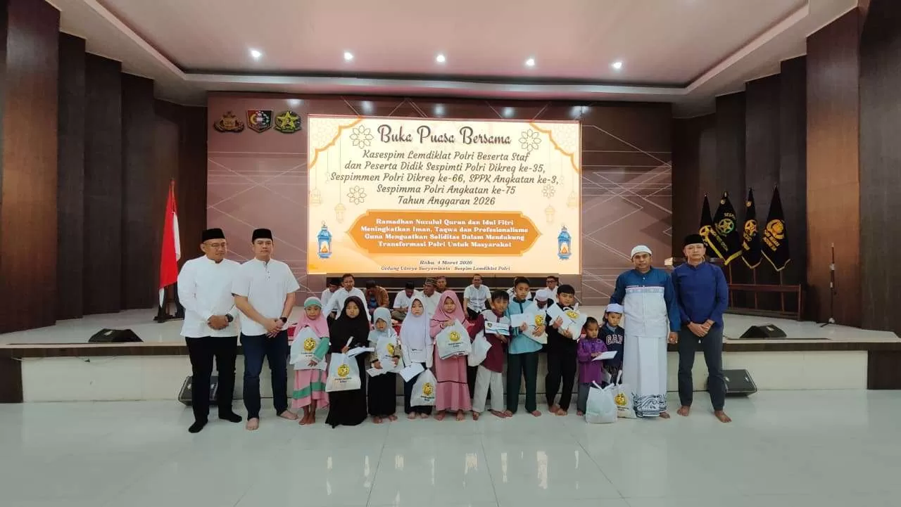 Serdik Sespimti Polri Dikreg ke-35 Gelar Bakti Sosial Ramadan, Santuni Anak Yatim dan Renovasi Rumah Warga. (KlikSoloNews/dok)