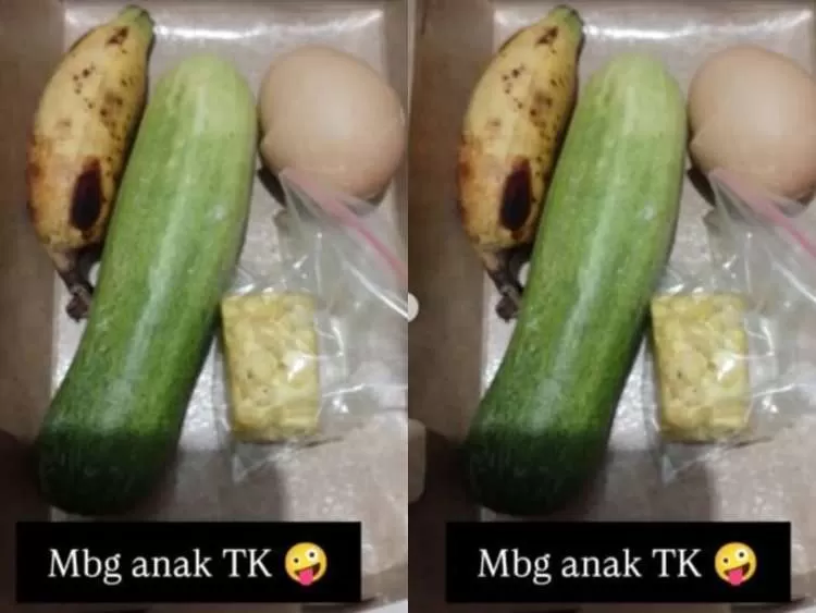 Viral! Menu MBG Anak PAUD di Depok Sajikan Lalapan Timun Sebonggol, Orang Tua Murid Protes Keras. (KlikSoloNews/dok)