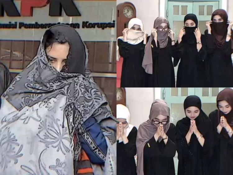 Tren “Nderek Ibu” Viral saat Bukber Ramadan 2026, Pose Tutup Wajah dengan Jilbab Ramai di TikTok. (KlikSoloNews/dok)