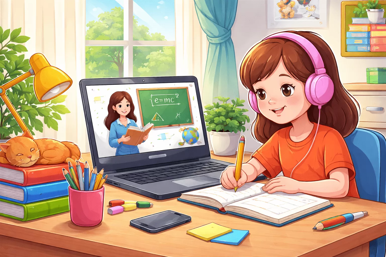 Wacana Sekolah Daring Batal! Pemerintah Tegaskan Pembelajaran Tetap Tatap Muka. (KlikSoloNews/dok Ilustrasi AI)