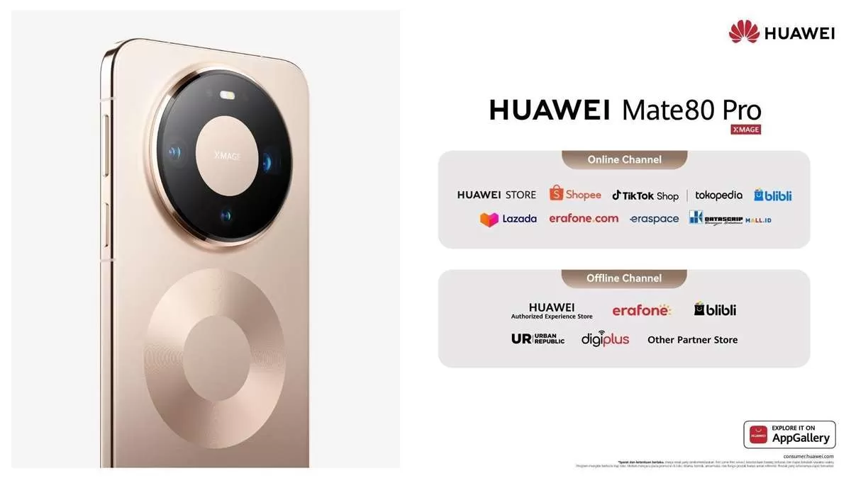 HUAWEI Mate 80 Pro Resmi Dijual di Indonesia, Usung Kamera Canggih dan Desain Tangguh, Segini Harganya. (KlikSoloNews/dok)