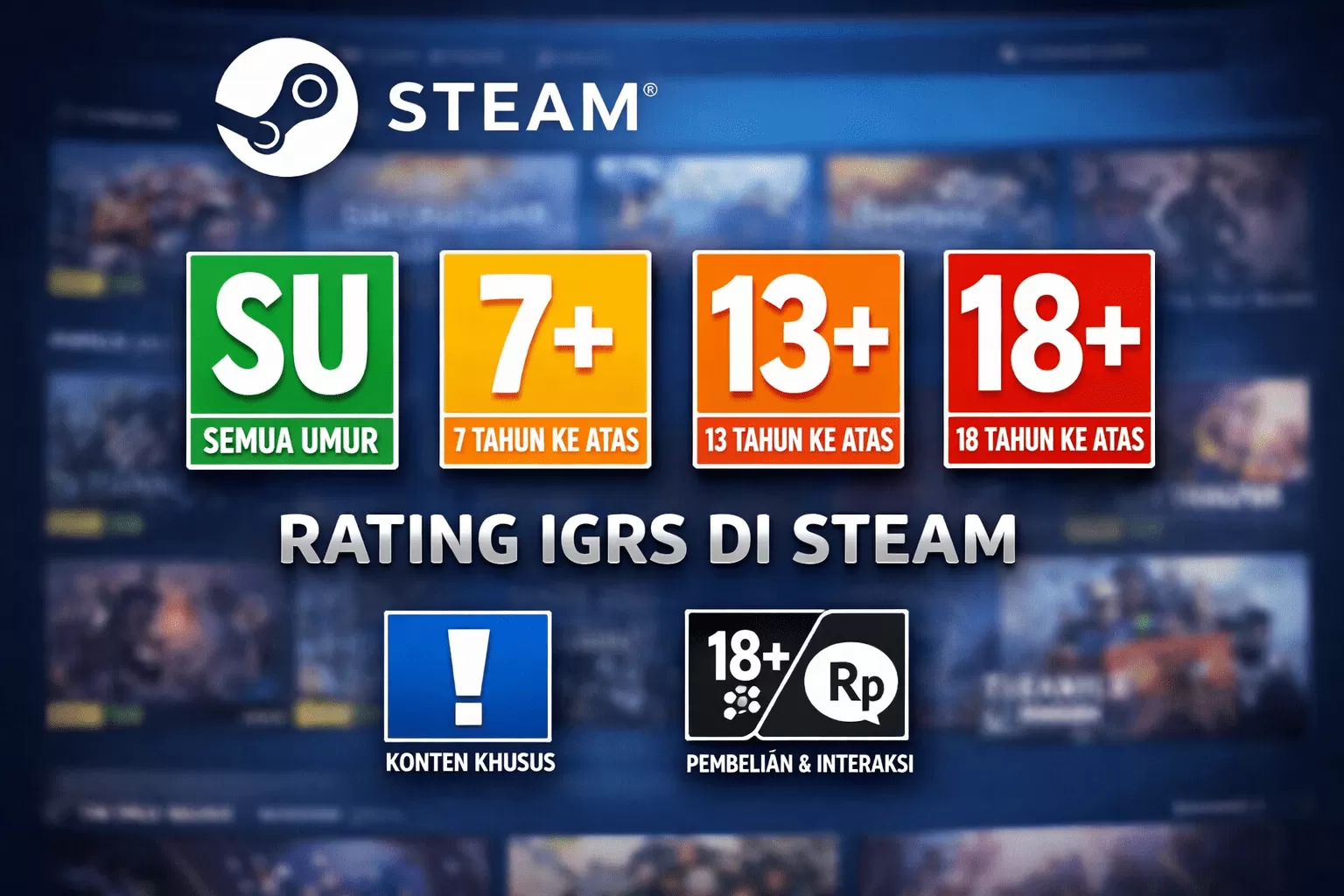 Kemkomdigi Klarifikasi Rating IGRS di Steam, Belum Terverifikasi Resmi. (KlikSoloNews/dok AI)