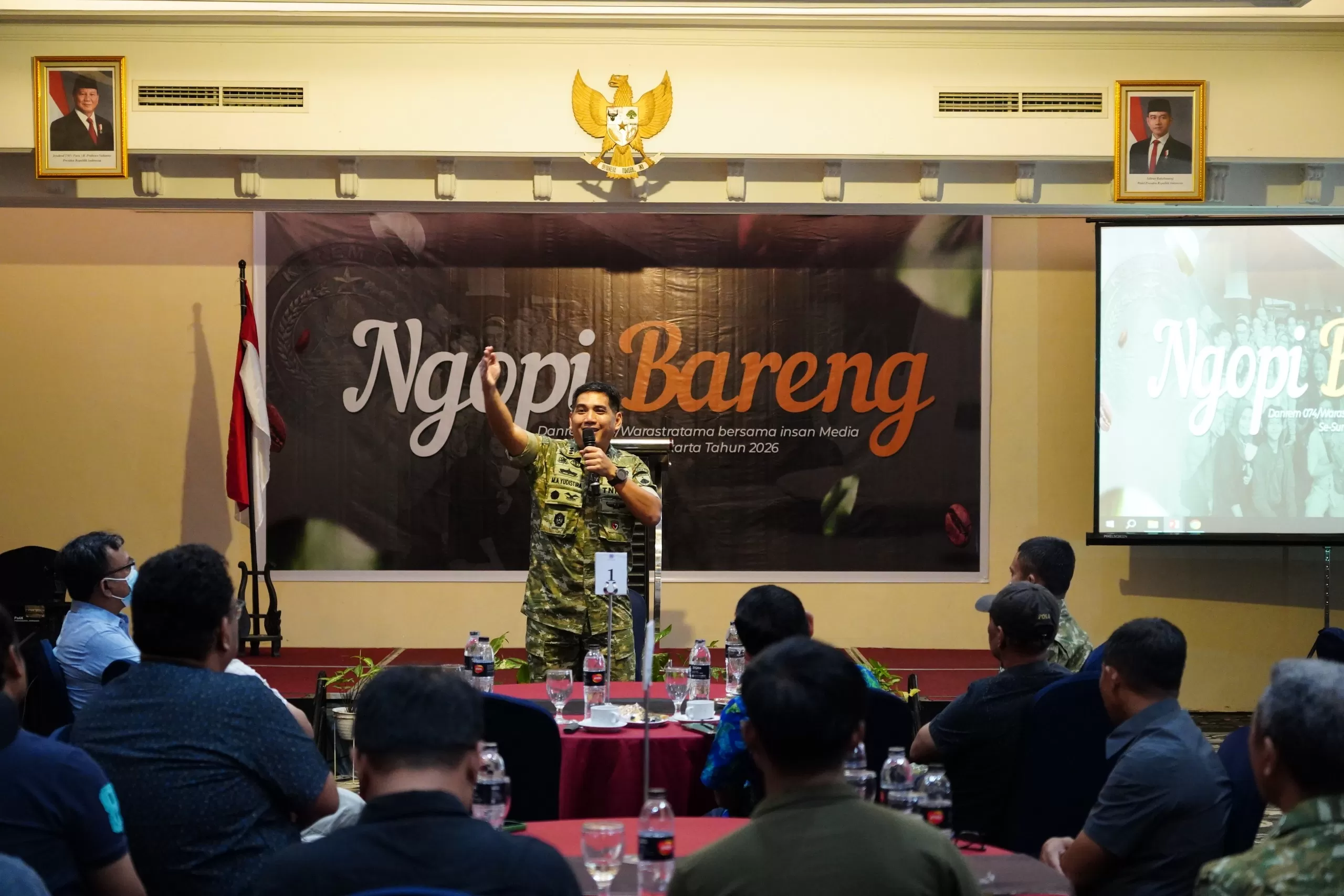 Danrem 074/Warastratama Ajak Media Bersinergi, Dorong Pembangunan dan Optimisme Publik (Kliksolonews/dok)